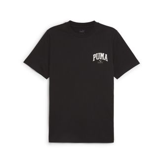 Puma T-Shirt PUMA SQUAD SMALL GRAPHIC TEE, Herren, Gr. L, schwarz (puma schwarz), Jersey, Obermaterial: 100% Baumwolle, bedruckt, regular fit normal, Rundh