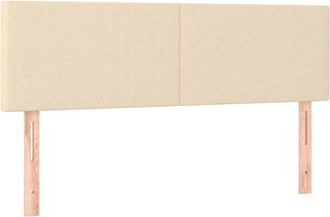 vidaXL Cabeceros 2 Unidades Tela Color Crema 72x5x78/88 Cm Vidaxl