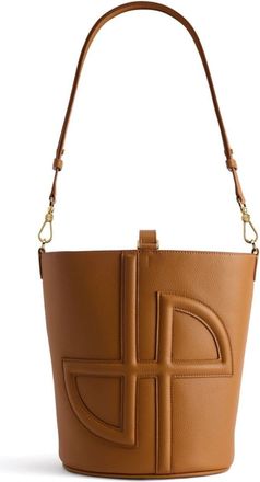 Patou medium JP bucket bag - women - Bos Taurus - One Size - Brown