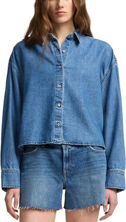 7 For All Mankind Nina Oversized Cropped Shirt