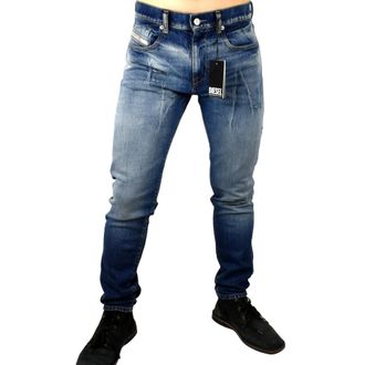 Diesel D-STRUKT Mens Denim Jeans Tape Pant - Blue Cotton - Size 29W/32L