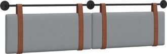vidaXL Cabecero Colgante Gris Claro Pu Antiguo Vidaxl