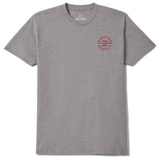Brixton Oath V S/S Standard T-Shirt f&uuml;r Herren | grau