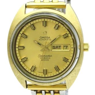 Omega Pre-owned Watches, male, Yellow, Size: ONE SIZE Pre-owned Seamaster 166.131 Wristwatch