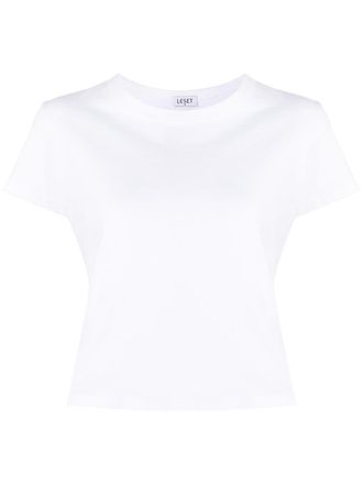 Leset Margo cotton T-shirt - women - Cotton - S - White