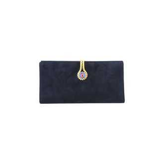 Gucci Vintage Gucci portemonnee van su&egrave;de