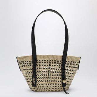 Loewe Small Iraca palm and leather Braid basket bag