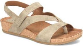 S&ouml;fft Gannon Wedge Sandal in Stone Taupe at Nordstrom Rack, Size 8.5