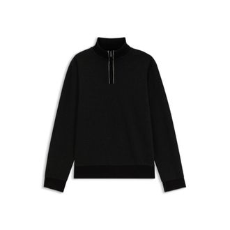 BOSS Funnel-neck cotton sweatshirt
