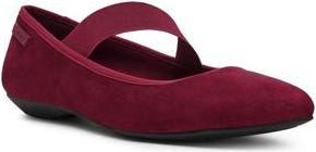 Anne Klein Opalina Mary Jane Flat in Burgundy Microsuede at Nordstrom Rack, Size 8.5