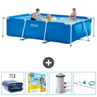 Intex Piscina Con Estructura Rectangular - 300x200x75 Cm - 5-piezas Scb14