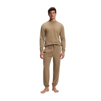 HUGO BOSS Heren Chevron Drop Shoulder Relaxed Fit Sweatshirt (Bruin)