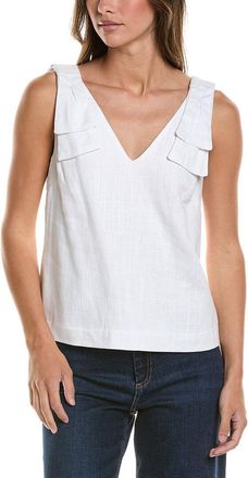 CeCe by Cynthia Steffe Cece Bow Strap Linen-Blend Tank