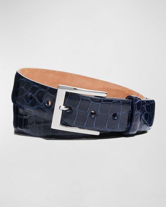 W. Kleinberg Mens American Alligator Belt