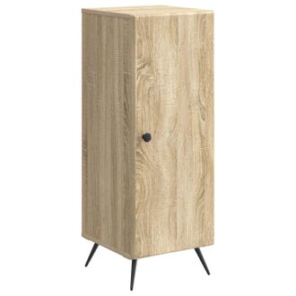 vidaXL Aparador Roble Sonoma 33 X 34,5 X 90 Cm Madera De Ingenier&iacute;a Vidaxl