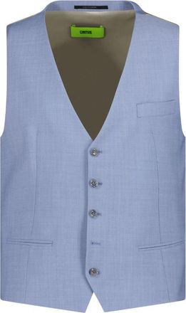 Cinque Cimonopoli-W - Heren - Gillet - Blauw - 3XL - Wol - Kostuums