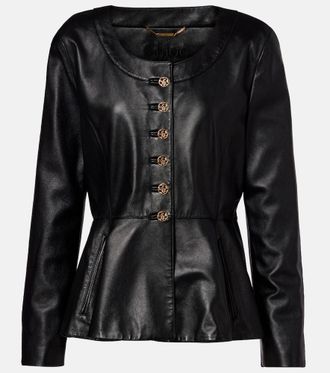 Chloé Chloé Peplum leather jacket