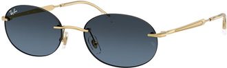 Ray-Ban RB3767 001/4C Mens Sunglasses Gold Size 54