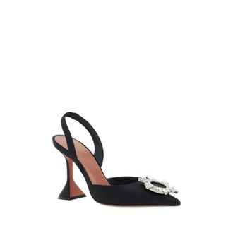 Amina Muaddi Begum Slingback Pump - Black