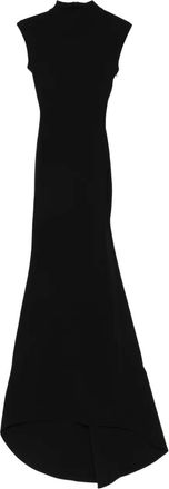 Jacquemus Abito lungo a collo alto - Nero