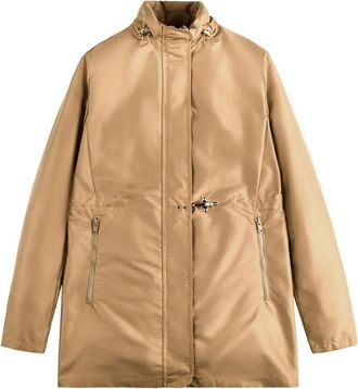 Fay Parka met rits - Dames - Zomerjassen - Beige - S - Polyester - Jassen
