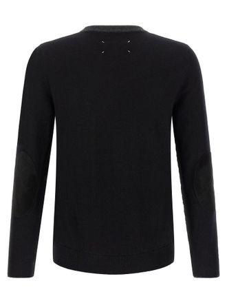 Maison Margiela Virgin Wool Two-Tone Sweater - Gray
