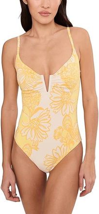 Lilly Pulitzer Clode One Piece Womens Swimsuits One Piece Golden Glow Juicy Story Engineered One Piece : 12, Nylon/Spandex