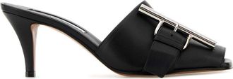 Alexander McQueen Alexander Mcqueen Black Leather Mules