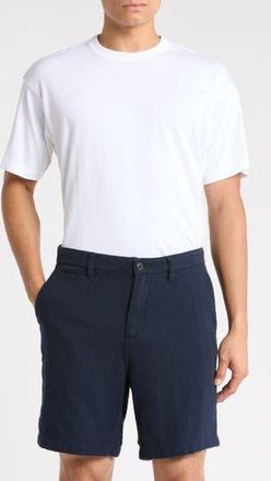 John Varvatos Johnny Cotton Shorts in Navy at Nordstrom Rack, Size 40
