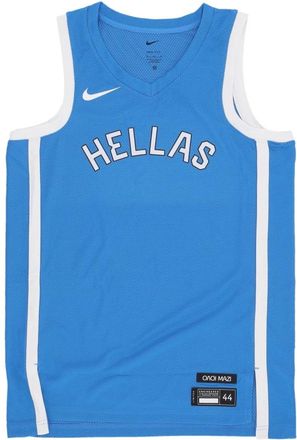 Nike Griekse Basketbaltanktop Beperkte Editie - Heren - Fitness - Blauw - XL - Polyester - Fitness
