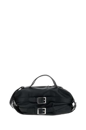 Simone Rocha Black Biker Belt Buckle Calf Leather Bag