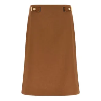 Fendi Dames, Rokken, Bruin, Maat: 2XS Katoen