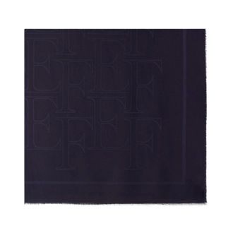 Elisabetta Franchi Pa&ntilde;uelo con logo integral - Accessories - Mujer - Azul - ONE SIZE