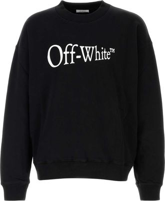 Off-white Black Cotton Oversize Sweatshirt