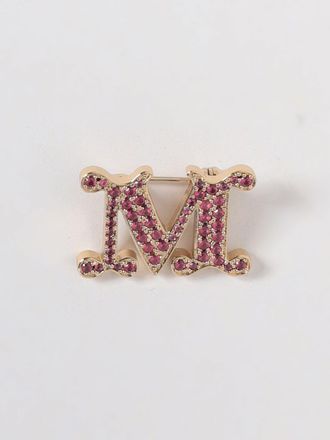 Max Mara Spilla Facella in metallo con strass incastonati