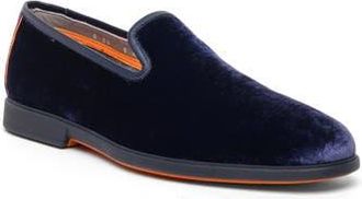 Santoni Smooth Smoking Slipper in Blue at Nordstrom Rack, Size 10.5