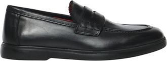Giuliano Galiano Madrid Penny Loafers - Heren - Loafers - Zwart - 41 EU - Leer - Schoenen