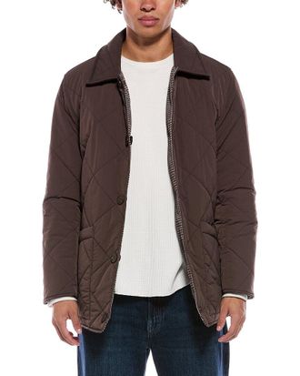 Cole Haan Oversize Diamond Quilt Reversible Jacket
