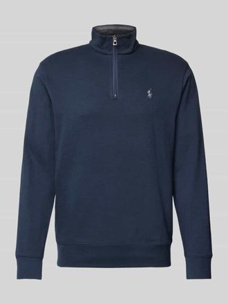 Polo Ralph Lauren Sweatshirt mit kurzem Rei&szlig;verschluss in Marine, Gr&ouml;&szlig;e XXL