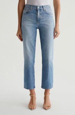 AG - Adriano Goldschmied Brinley Mid Rise Crop Straight Leg Jeans in Santa Ynez at Nordstrom Rack, Size 32
