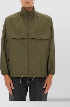 Saint Laurent modern jacket with drawstring and high collar