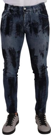 Dolce & Gabbana Slim-fit Jeans - Heren - Slim Fit Jeans - Blauw - M - Katoen - Jeans