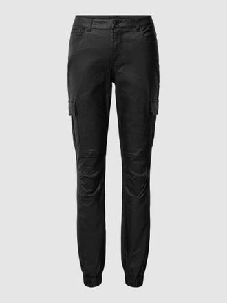 Vero Moda Cargohose mit elastischen Beinabschl&uuml;ssen Modell IVY in Black, Gr&ouml;&szlig;e XL/32