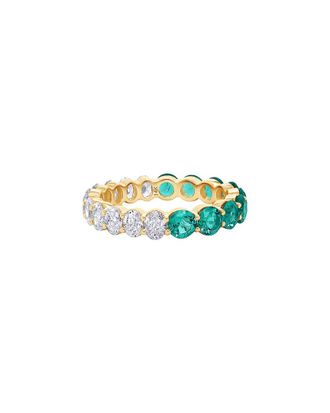 Meira T 14K 2.82 Ct. Tw. Lab-Grown Diamond & Lab-Grown Emerald Ring