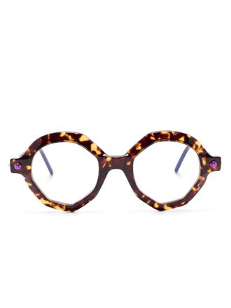 Kuboraum Occhiali Maske P18 - Marrone
