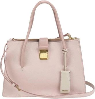 Miu Miu Pre-owned Handbags, female, Pink, Size: ONE SIZE Pre-owned Tote Bag