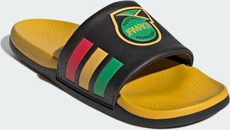 adidas adidas Performance - Adilette Comfort 2.0 Jamaica - Sliders nero core/rubino puro
