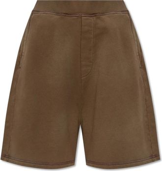 Dsquared2 Korte Broeken, Dames, Bruin, XS, Katoen, X Invicta Shorts