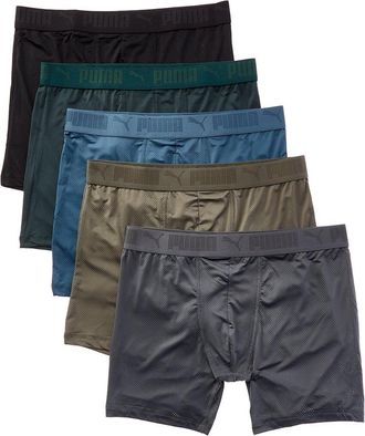 Puma Puma Set Of 5 Mesh Boxer Brief