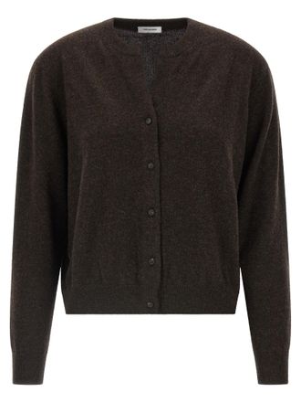 Yves Salomon Brown Cashmere Womens Cardigan